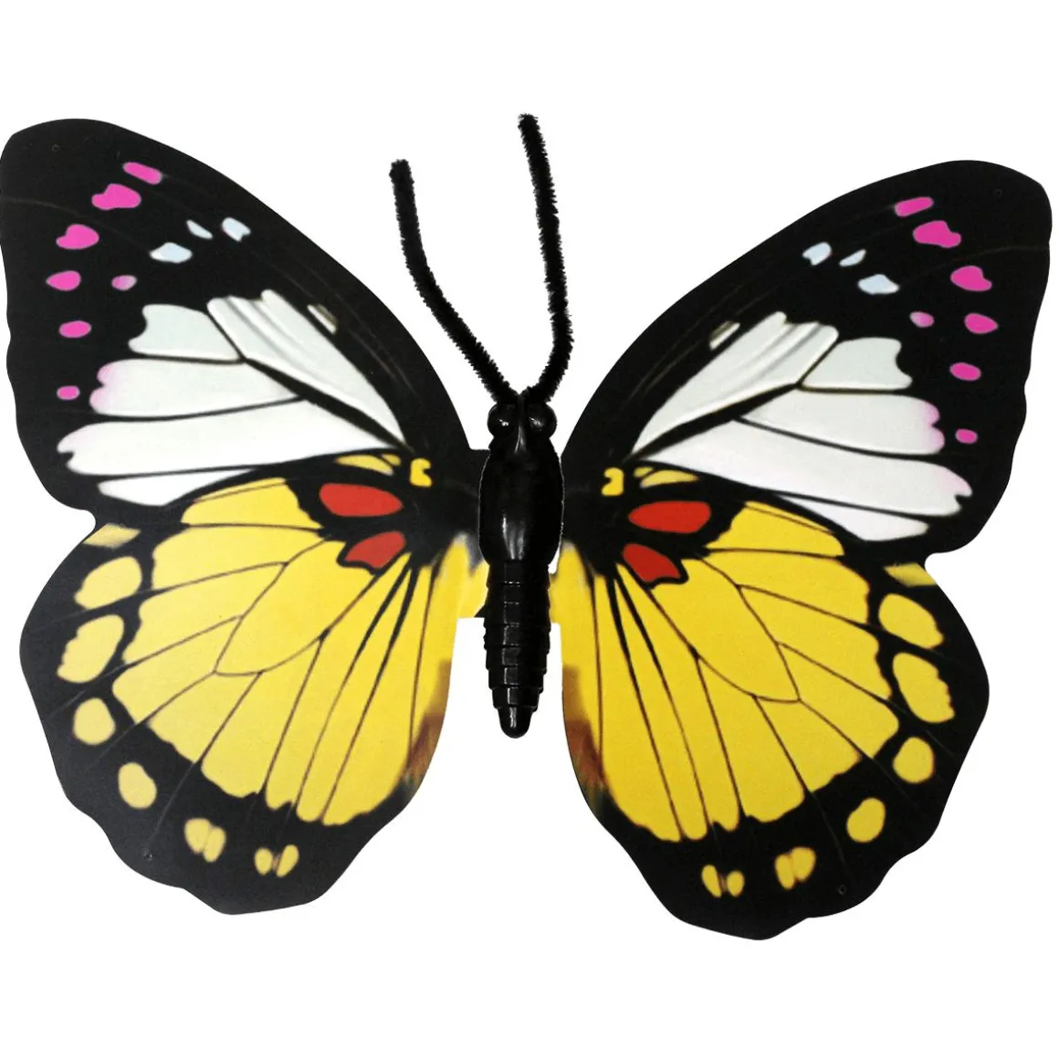 2 Mariposas Deco Amarillas 50 Cm