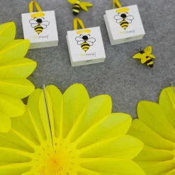 Abanicos Decorativos Amarillo Ø 67 Cm