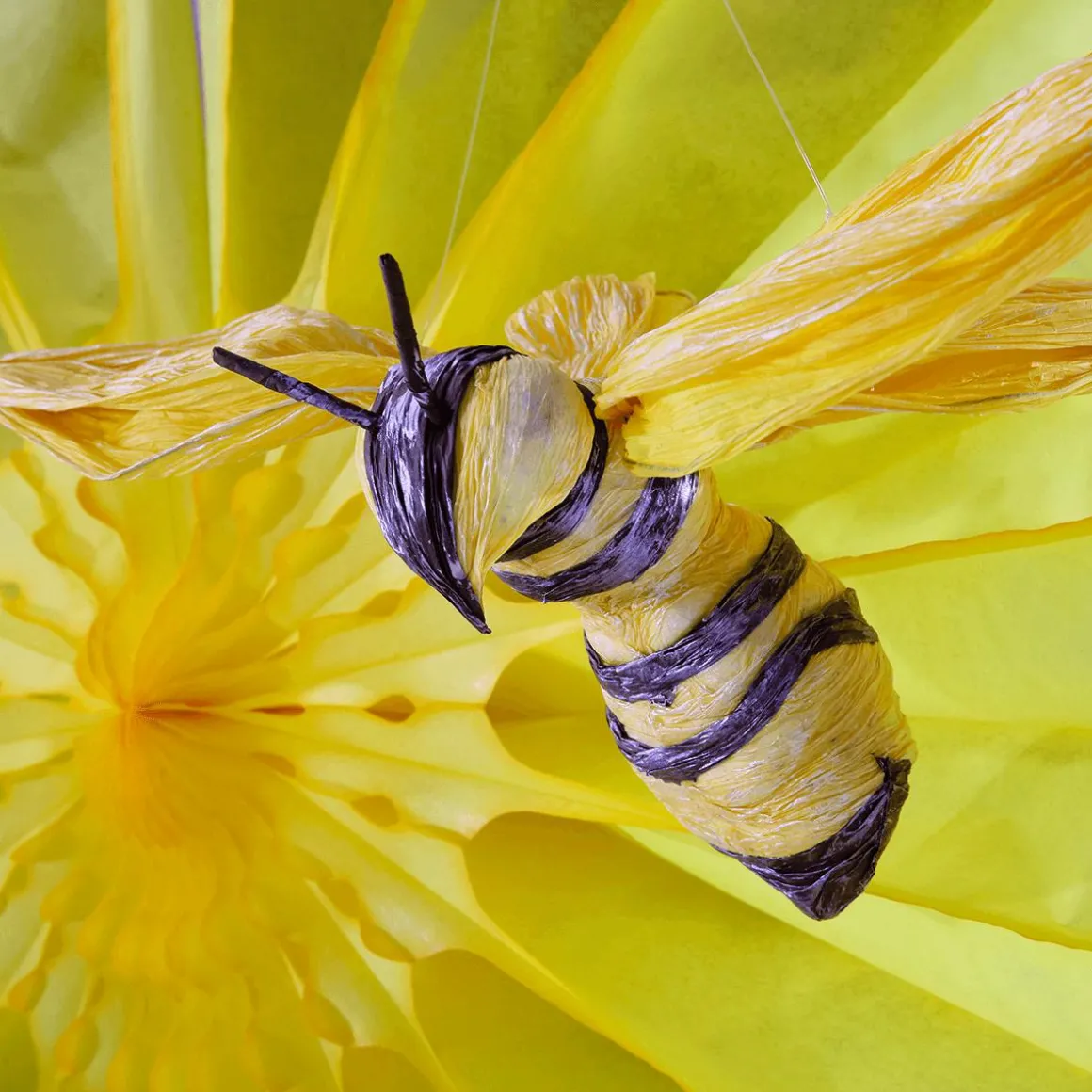 Abejas Decorativas 10-14 Cm, 5 Piezas