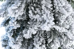 Abeto Artificial, Estrecho, Cubierto De Nieve 150 Cm