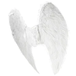 Alas De ángel Blancas Con Plumas, Longitud 120 Cm