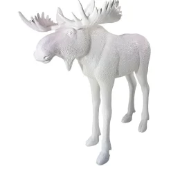 Alce Decorativo Altura 210 Cm, Blanco