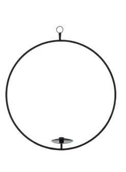 Anillo De Metal Con Portavelas, 52,5 Cm Ø