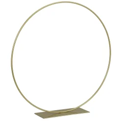 Anillo Decorativo De Metal Con Soporte, Dorado 30 Cm Ø