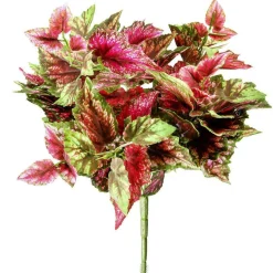 Arbusto De Begonia Artificial Rojo, 30 Cm