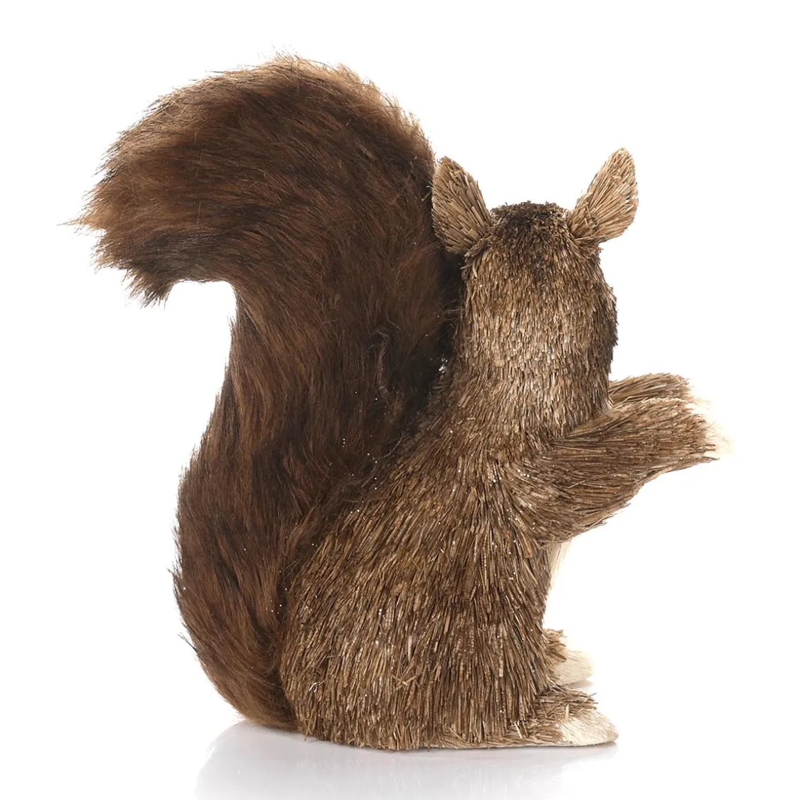 Ardilla De Sisal Decorativa Con Cola Tupida 23 Cm