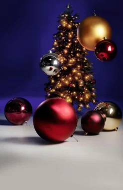 Bola De Navidad XXL Oro Brillante, 30 Cm