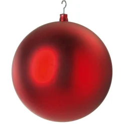 Bola De Navidad XXL Roja Mate, 50 Cm