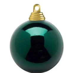 Bolas De Navidad Brillantes De Plástico Ignífugo De 6 Cm De Diámetro - 24 Unidades.