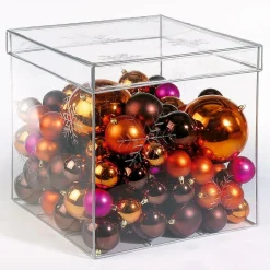 Bolas De Navidad De Plástico Brillante, 6 Cm Ø - 24 Piezas
