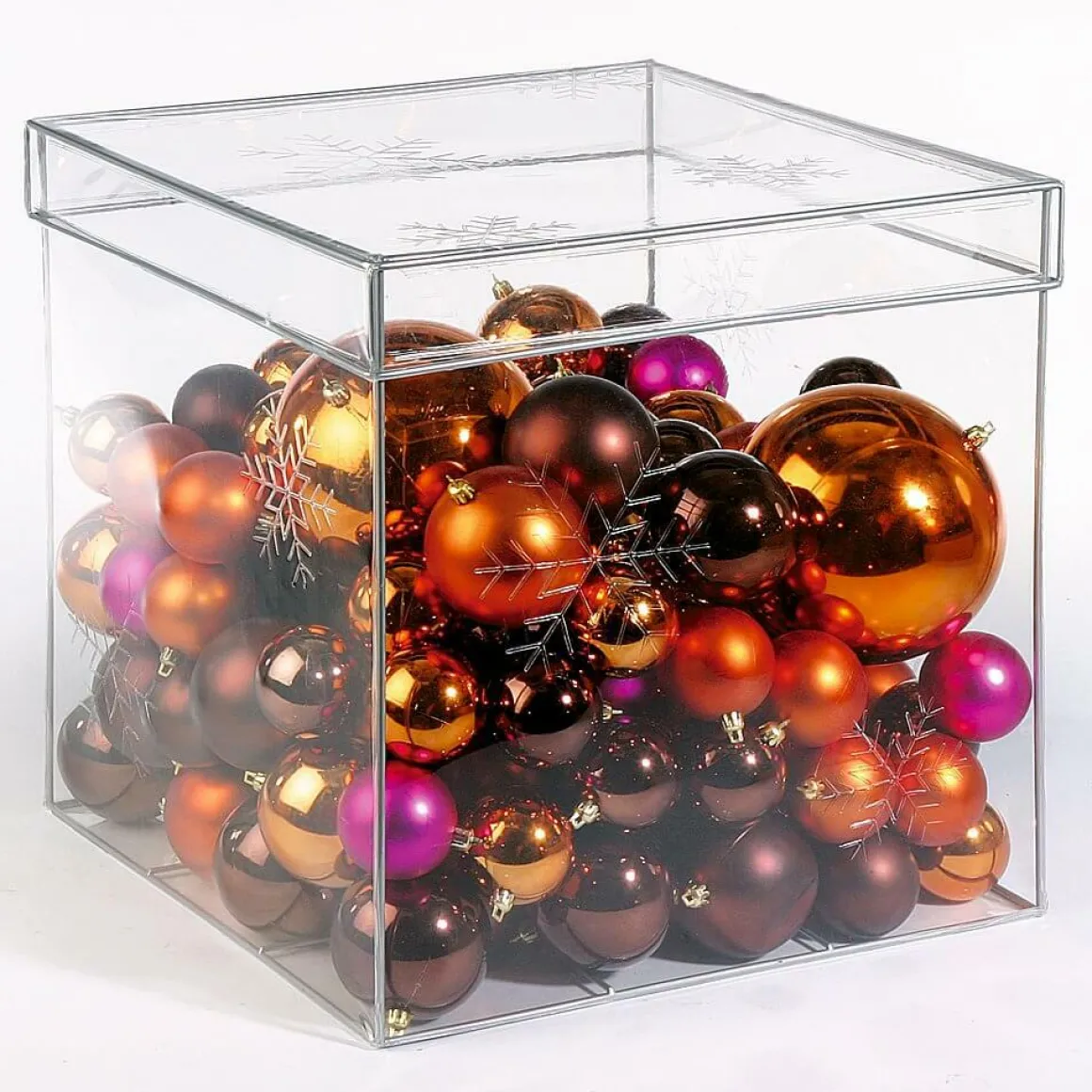 Bolas De Navidad De Plástico Brillante, 6 Cm Ø - 24 Piezas