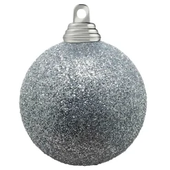 Bolas De Navidad De Plástico Con Purpurina De 6 Cm De Diámetro - 6 Piezas