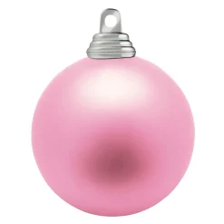 Bolas De Navidad De Plástico Ignífugo Rosa Mate