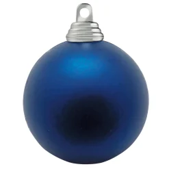 Bolas De Navidad De Plástico Ignífugo Azul Mate