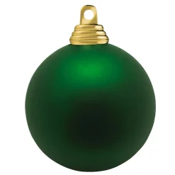 Bolas De Navidad De Plástico Ignífugo Verde Mate