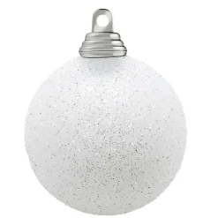 Bolas De Navidad De Purpurina En Plástico Marrón Chocolate, 6 Cm Ø - 6 Piezas