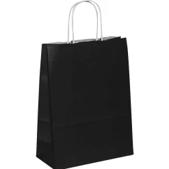 Bolsa De Mano "Uni", 29 X 22 Cm, Negro 50 Piezas