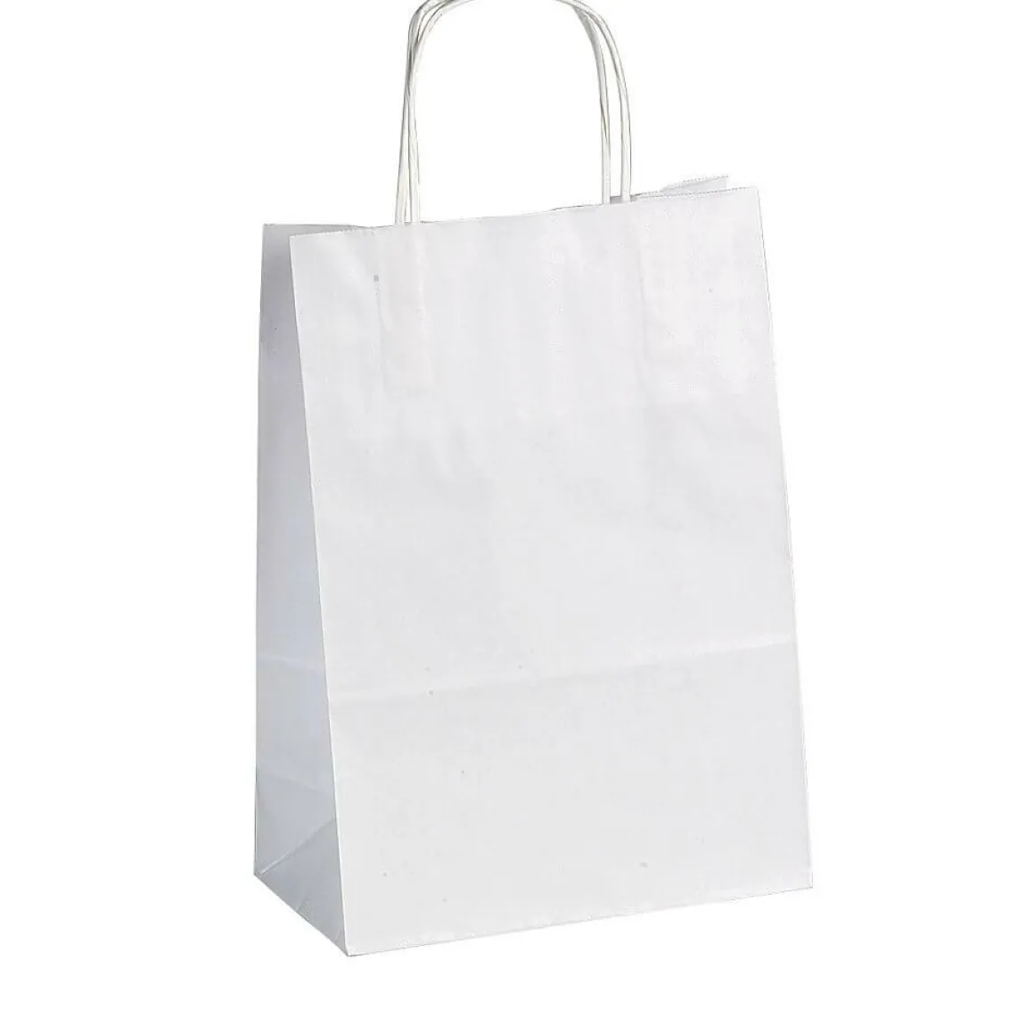 Bolsa De Papel, Color Blanco, Tamaño 1: 36 X 22 + 10 Cm