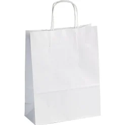 Bolsa De Papel, Color Blanco, Tamaño 2: 41 X 32 + 10 Cm