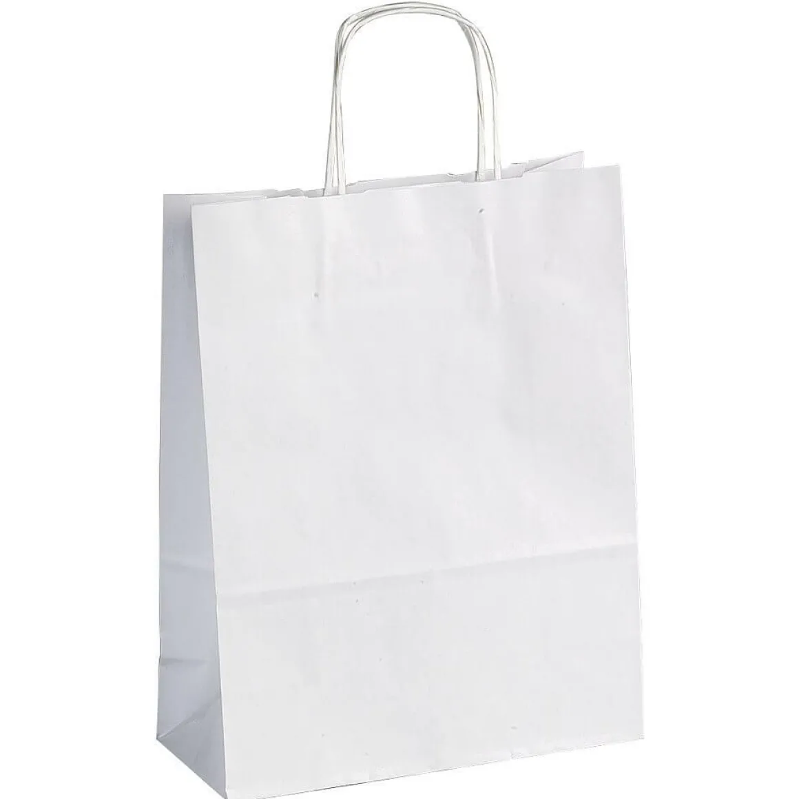 Bolsa De Papel, Color Blanco, Tamaño 2: 41 X 32 + 10 Cm