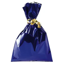 Bolsa De Regalos, Brillante, Azul, 15 X 25 Cm