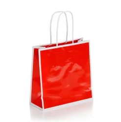 Bolsas De Regalo Rojo Brillante 25 Piezas 18 X 18 Cm