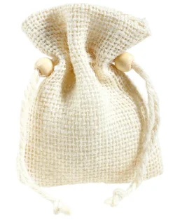 Bolsita De Yute, 10 Cm, Crema