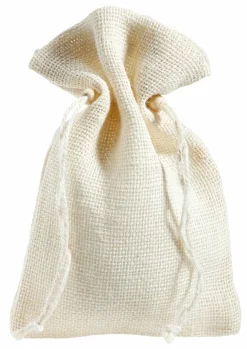 Bolsita De Yute, 22 Cm, Crema