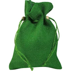 Bolsita De Yute, 18 Cm, Verde