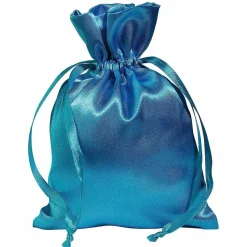 Bolsitas De Satén 18 Cm, 30 Piezas, Azul Hielo