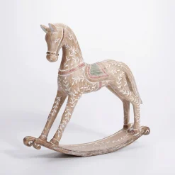 Caballo Balancín Con óptica De Madera 30 X 30 Cm