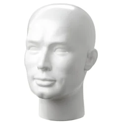 Cabeza Decorativa, Hombre, Color Blanco