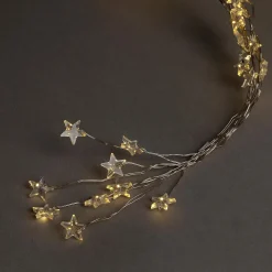 Cadena De Luces De Estrella De Micro LED Con Luz Cálida Que Funciona Con Pilas 80 Cm