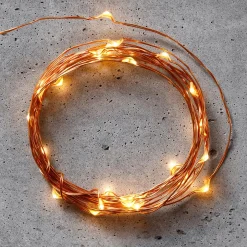 Cadena De Luces LED Con Alambre Con Baterías Para Interiores, 50 LED, 5 M
