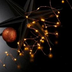 Cadena De Luces LED Con Alambre Con Baterías Para Interiores, 50 LED, 5 M