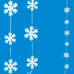 Cadena Decorativa Copos De Nieve 150 Cm