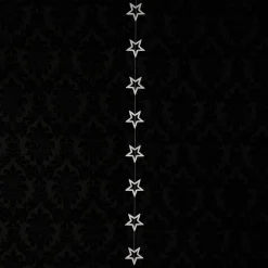 Cadena Decorativa De Estrellas Ø 14 Cm, 200 Cm, Plata