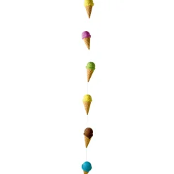 Cadena Decorativa De Helados De Cucurucho Alimento De Imitación 220 Cm