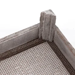 Caja De Madera Con Rejilla, 28 X 18 Cm