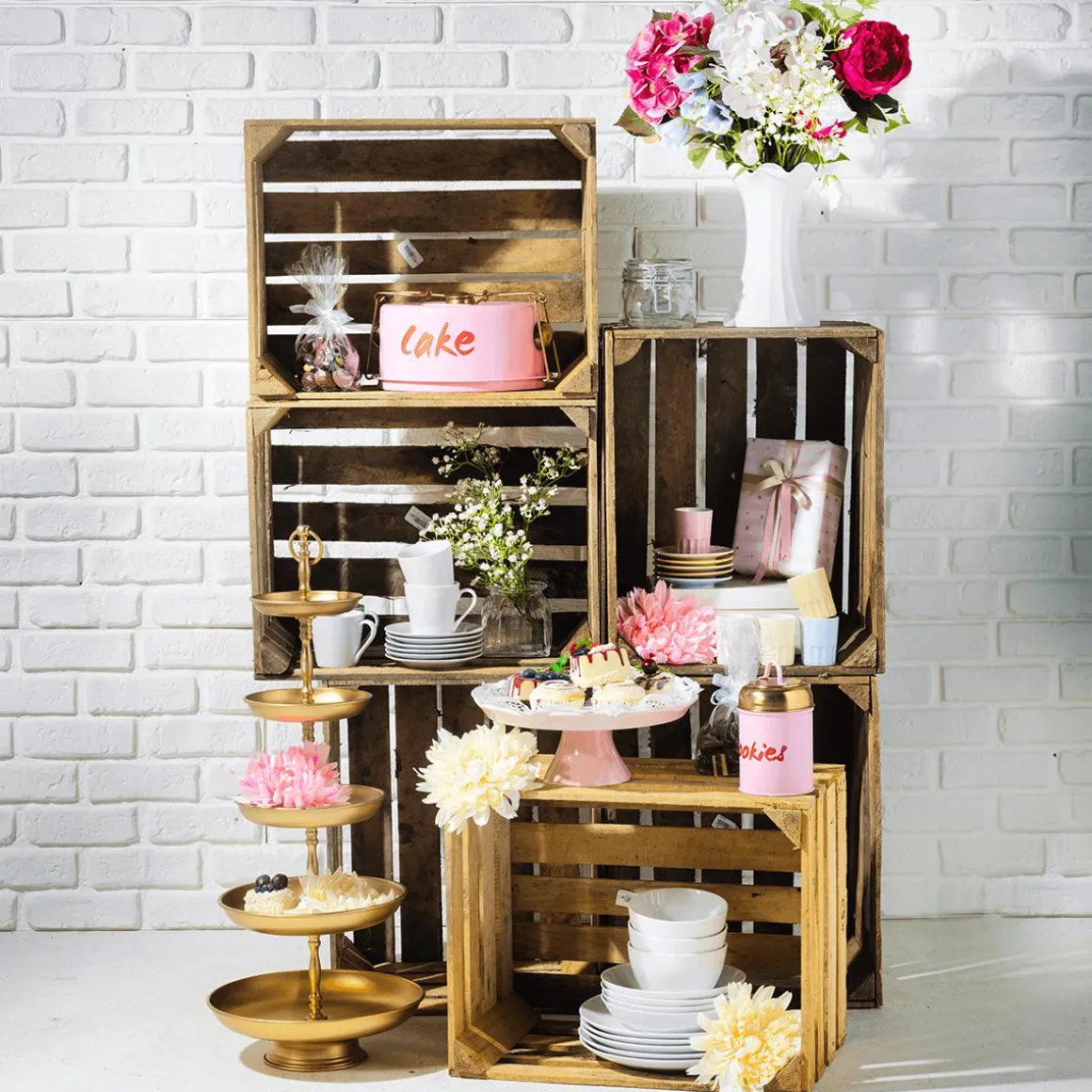 Caja De Madera Vintage Longitud 50 Cm