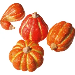 Calabazas De Adorno Decorativas, 11-14 Cm, 4 Piezas