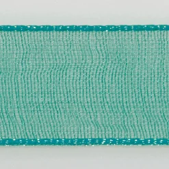 Cinta De Gasa Con Orillo 25mm X 50m Turquesa