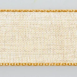 Cinta De Gasa Con Orillo 25mm X 50m Oro