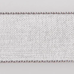 Cinta De Gasa Con Orillo 25mm X 50m Plata
