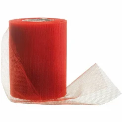 Cinta De Tul, Anchura 100 Mm, Color Rojo