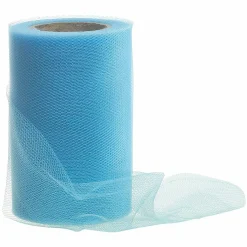 Cinta De Tul, Anchura 100 Mm, Color Azul Claro