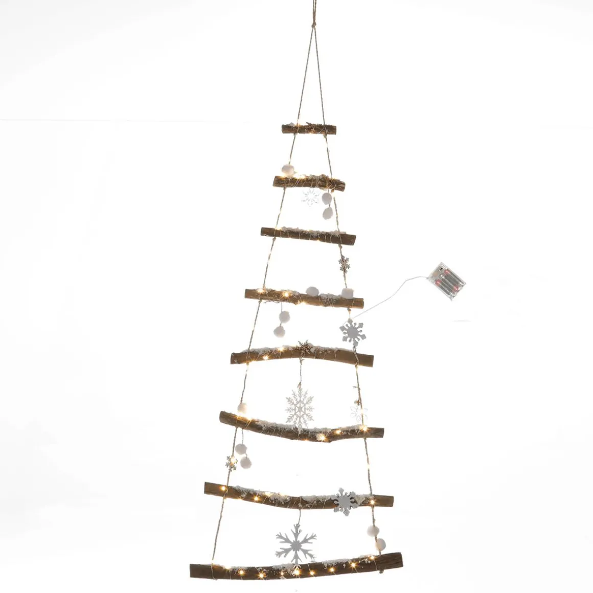 Colgador De Madera Iluminado Para árboles, 100 Cm De Largo