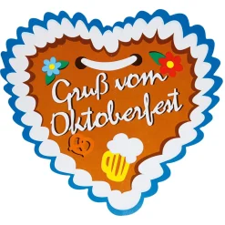 Colgante De Corazón De Cartón "Oktoberfest" Ø 30 Cm