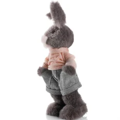 Conejo De Pascua De Peluche Deco De 40 Cm De Altura, Gris