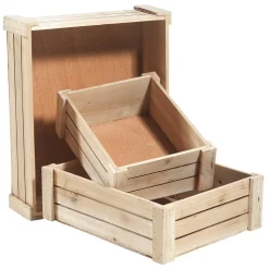 Conjunto De Cajas De Madera, Natural